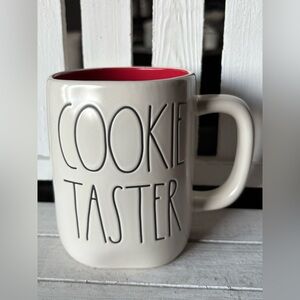 Rae Dunn Cookie Taster Mug with Red Interior
